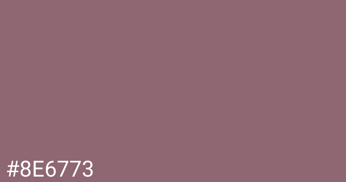 Hex color #8e6773 graphic