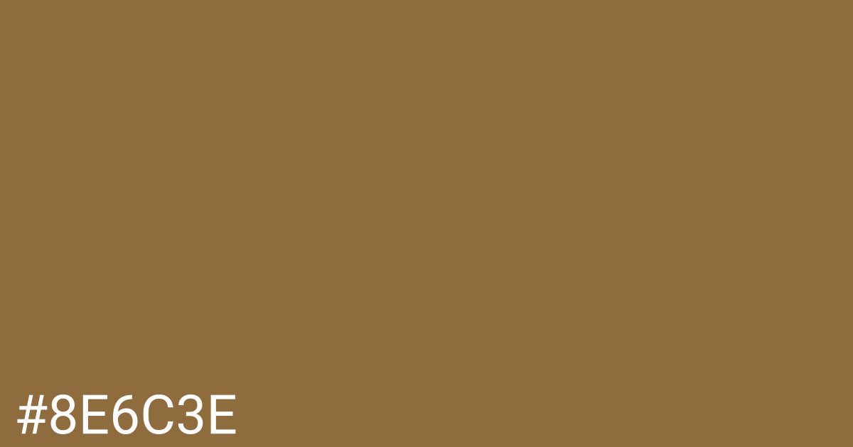 Hex color #8e6c3e graphic