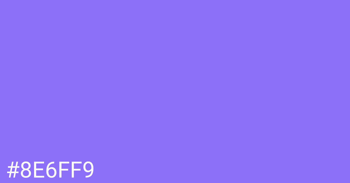 Hex color #8e6ff9 graphic