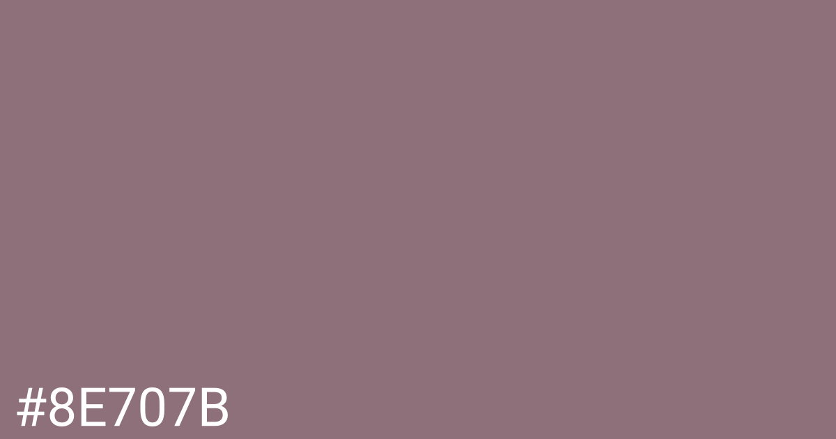 Hex color #8e707b graphic