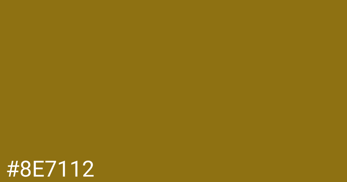 Hex color #8e7112 graphic