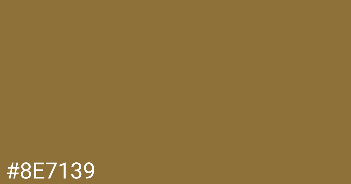 Hex color #8e7139 graphic