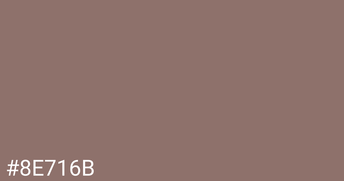 Hex color #8e716b graphic