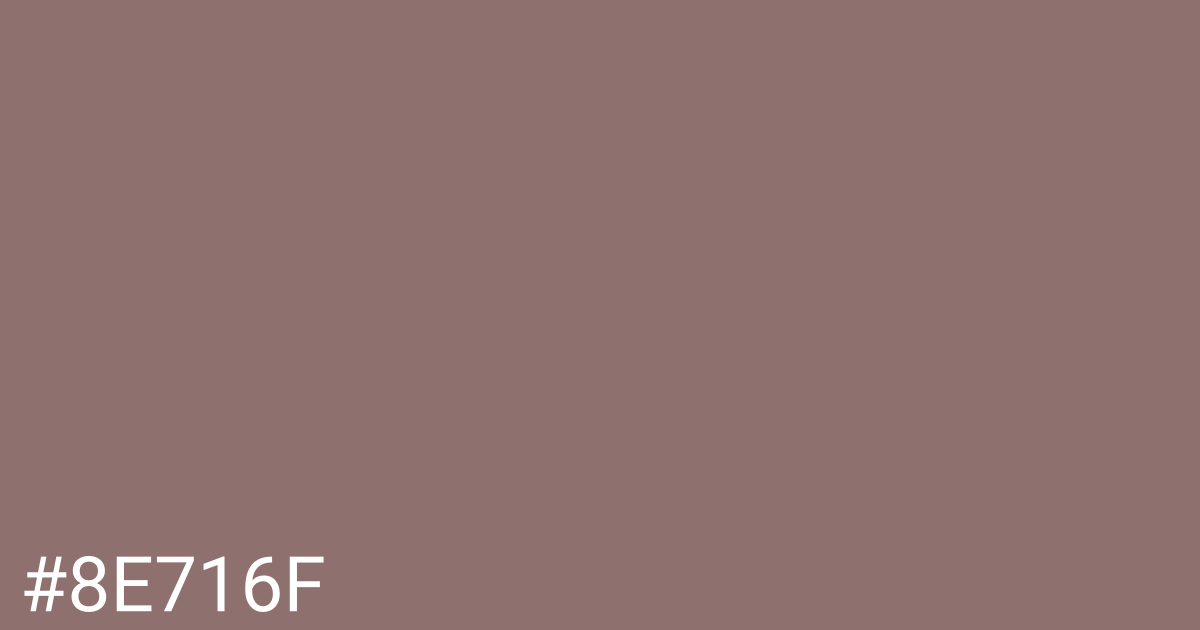 Hex color #8e716f graphic