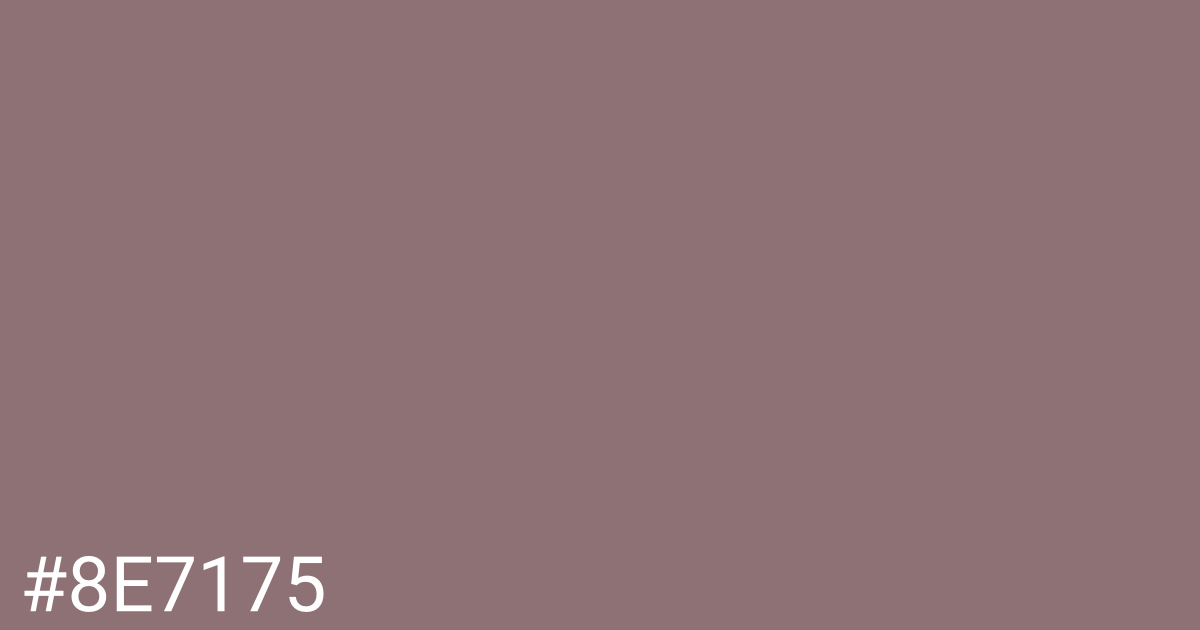 Hex color #8e7175 graphic