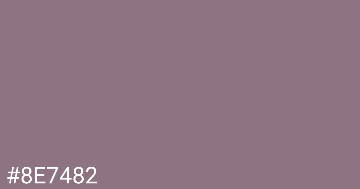 Hex color #8e7482 graphic