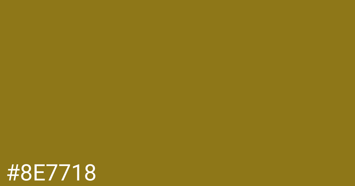 Hex color #8e7718 graphic