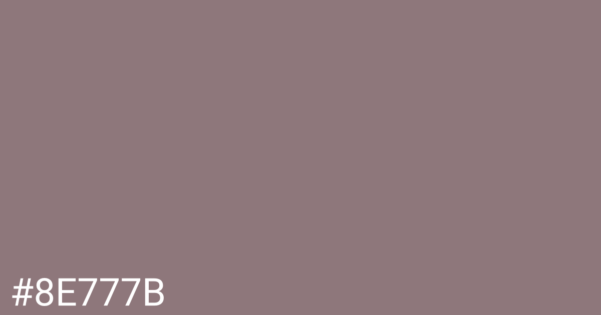 Hex color #8e777b graphic