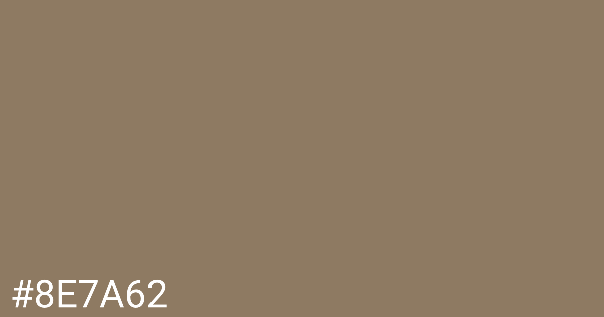 Hex color #8e7a62 graphic