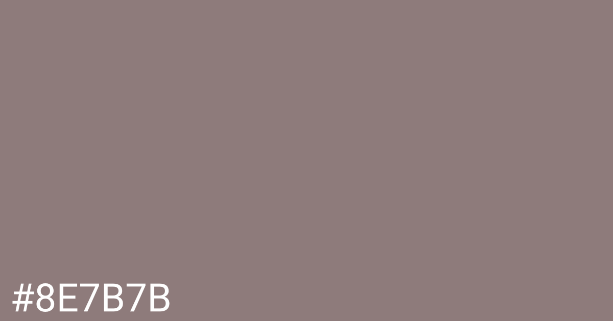 Hex color #8e7b7b graphic