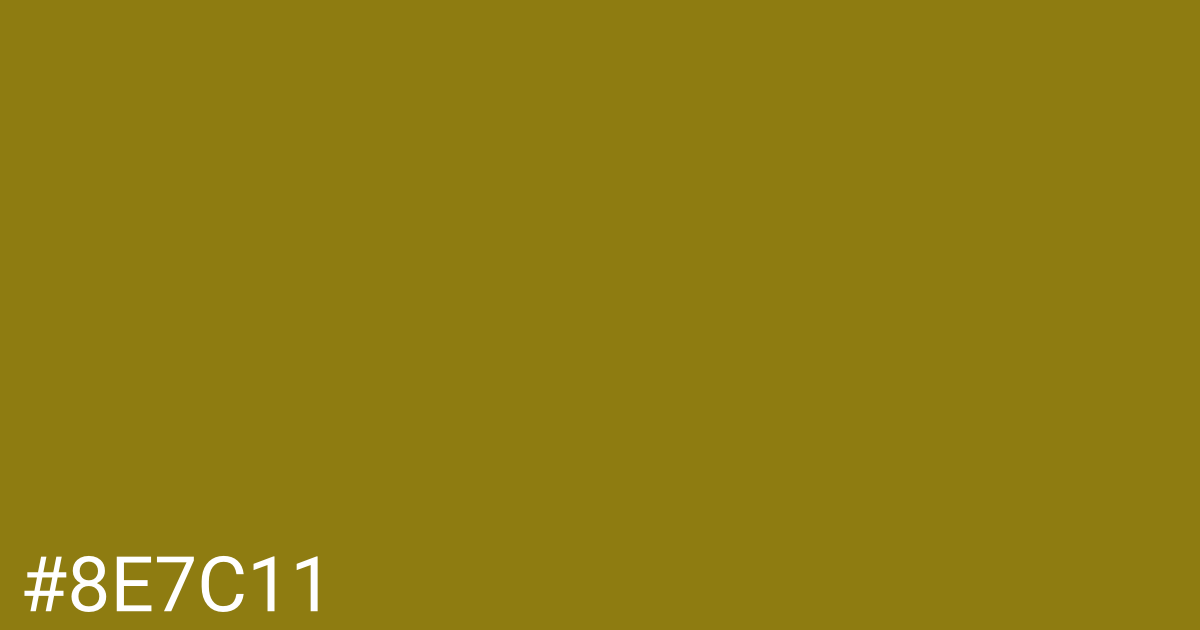 Hex color #8e7c11 graphic