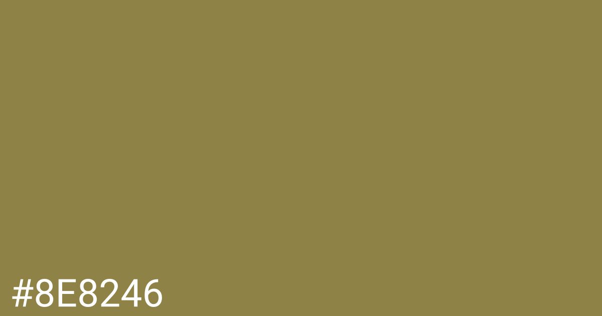 Hex color #8e8246 graphic