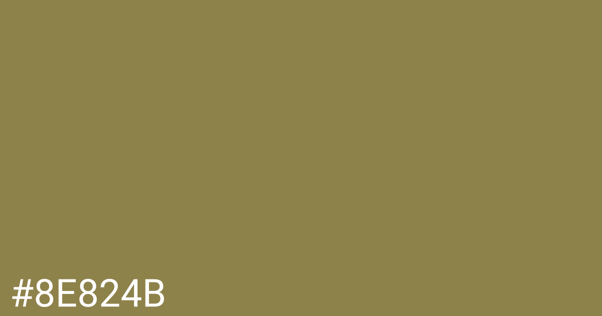 Hex color #8e824b graphic