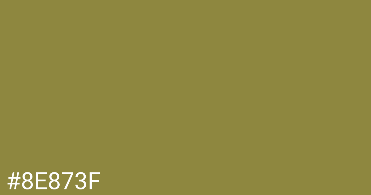 Hex color #8e873f graphic