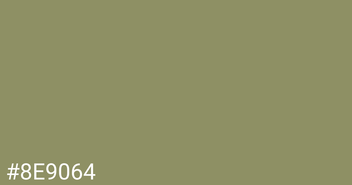 Hex color #8e9064 graphic