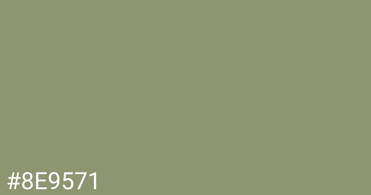 Hex color #8e9571 graphic