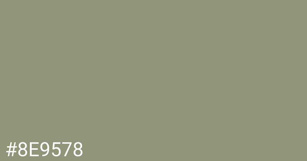 Hex color #8e9578 graphic