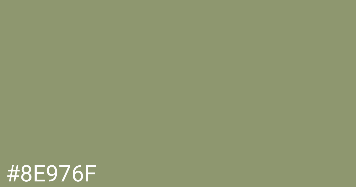 Hex color #8e976f graphic