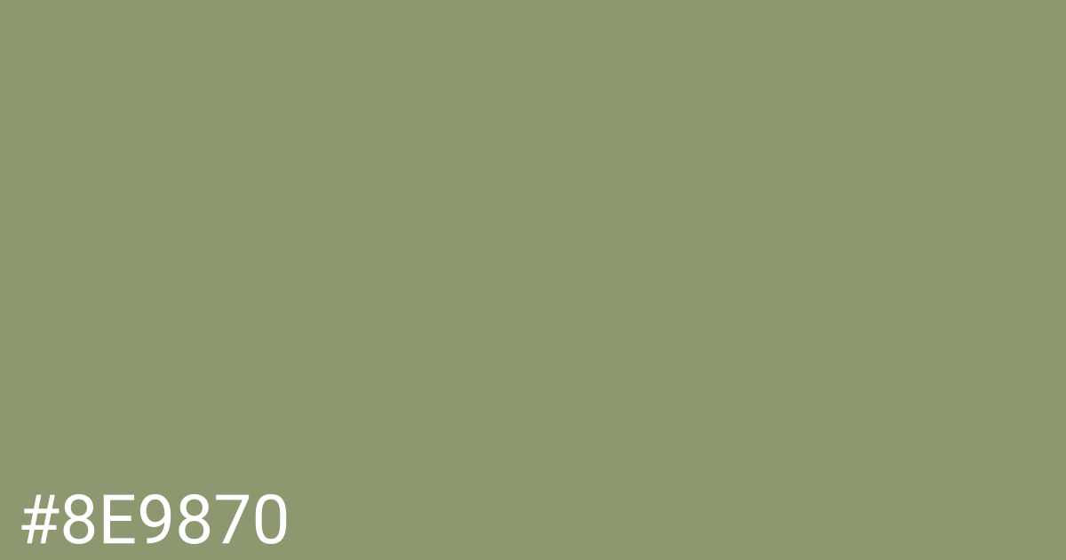 Hex color #8e9870 graphic