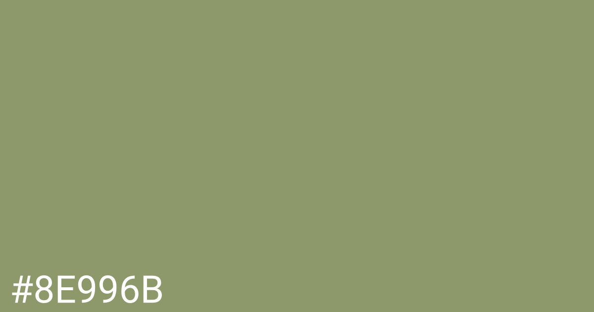 Hex color #8e996b graphic