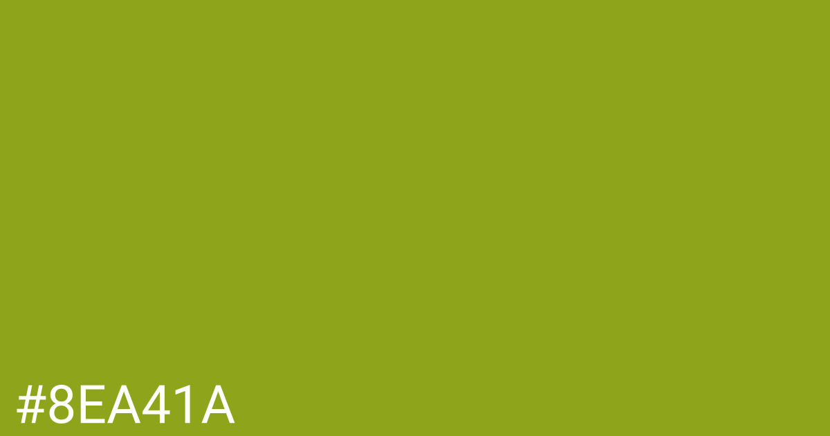 Hex color #8ea41a graphic