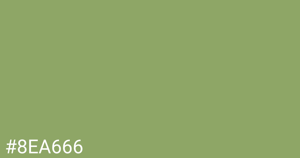 Hex color #8ea666 graphic