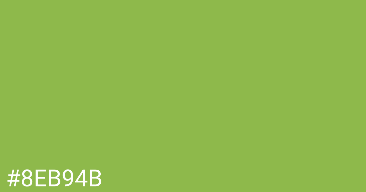 Hex color #8eb94b graphic
