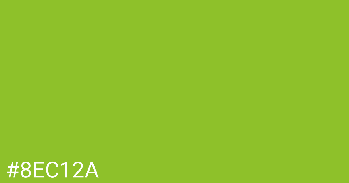 Hex color #8ec12a graphic