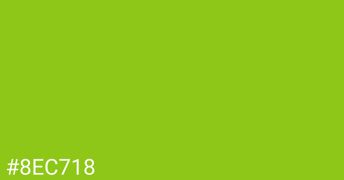 Hex color #8ec718 graphic