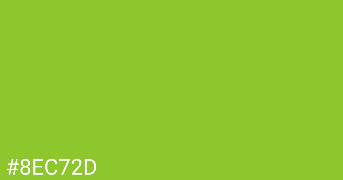 Hex color #8ec72d graphic