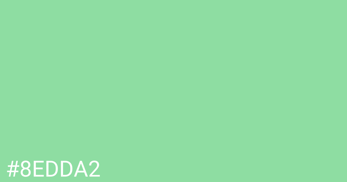 Hex color #8edda2 graphic