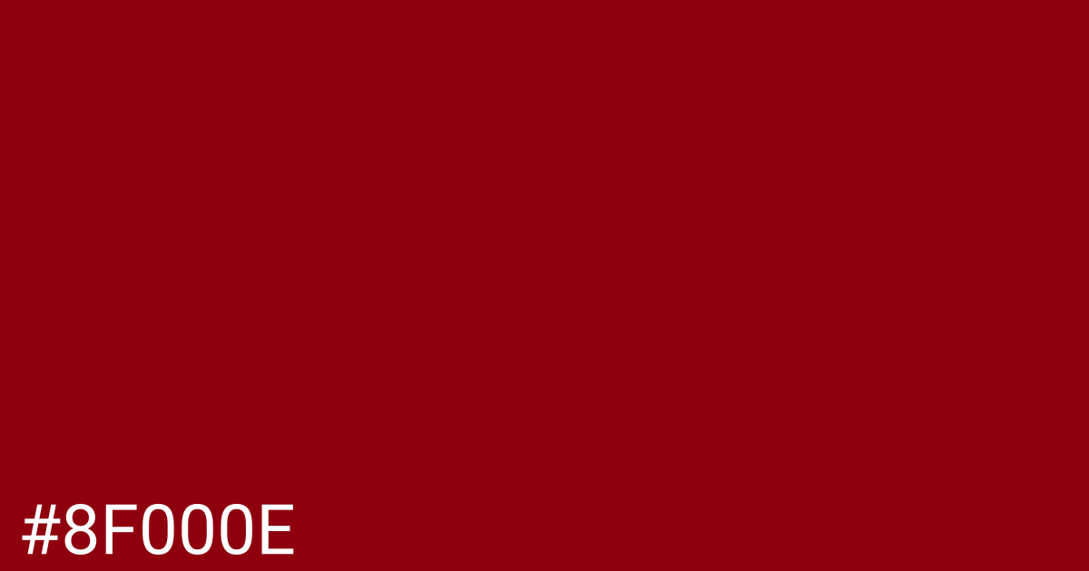 Hex color #8f000e graphic