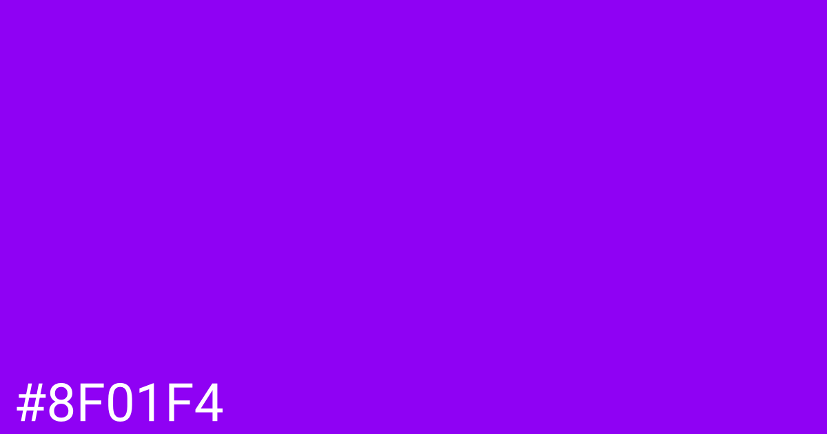 Hex color #8f01f4 graphic