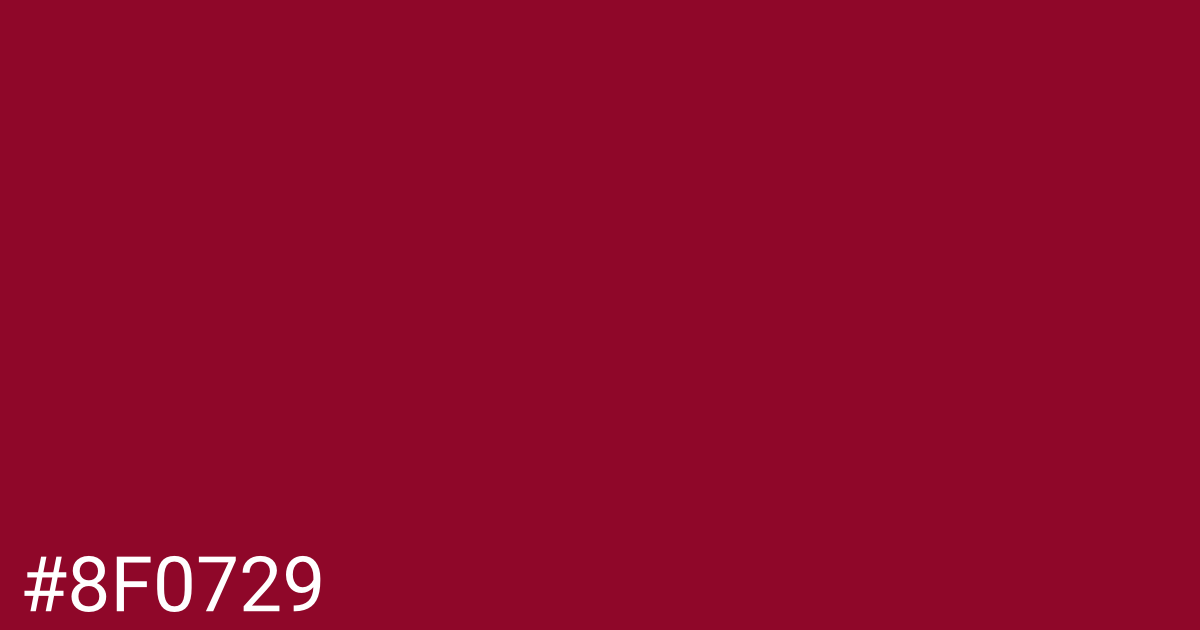 Hex color #8f0729 graphic