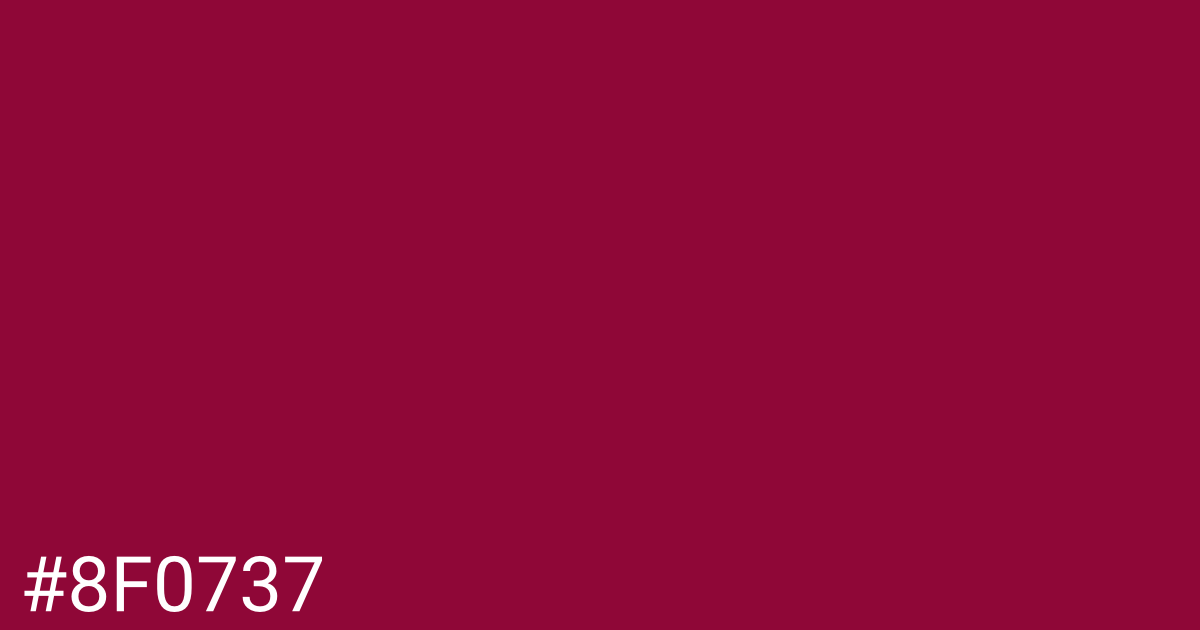 Hex color #8f0737 graphic
