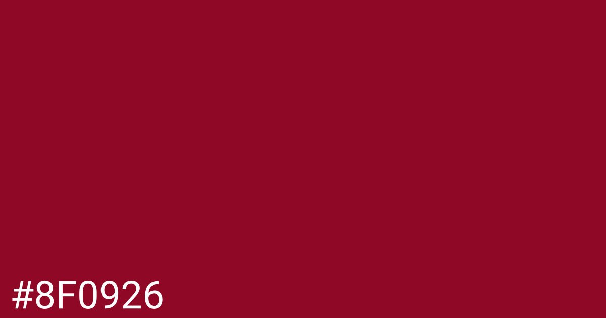 Hex color #8f0926 graphic