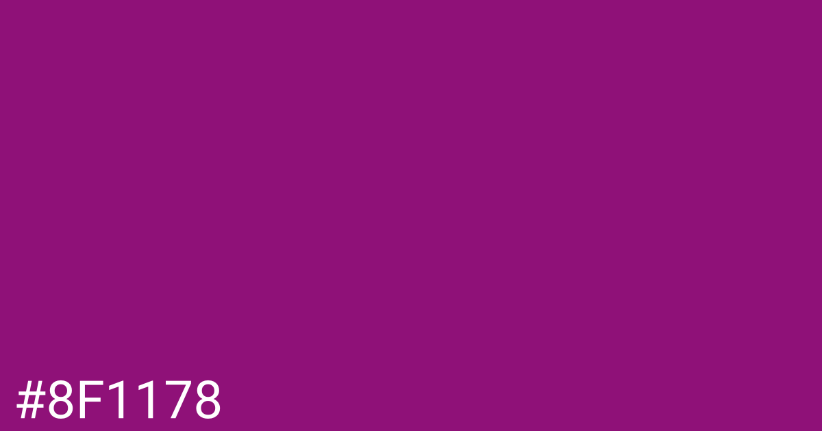 Hex color #8f1178 graphic