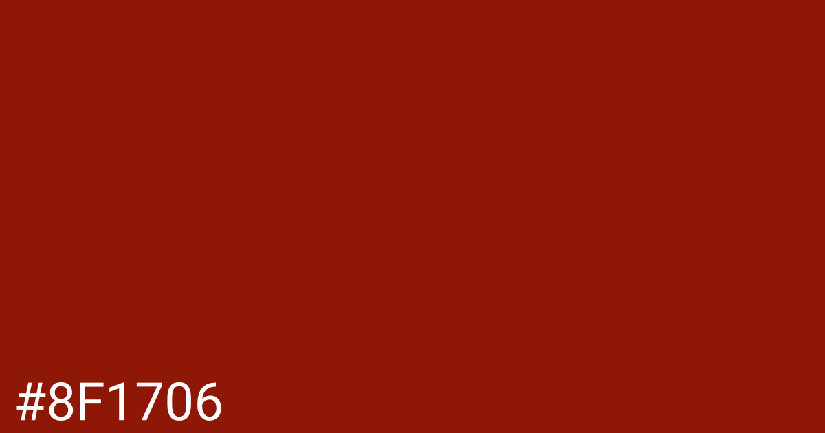Hex color #8f1706 graphic