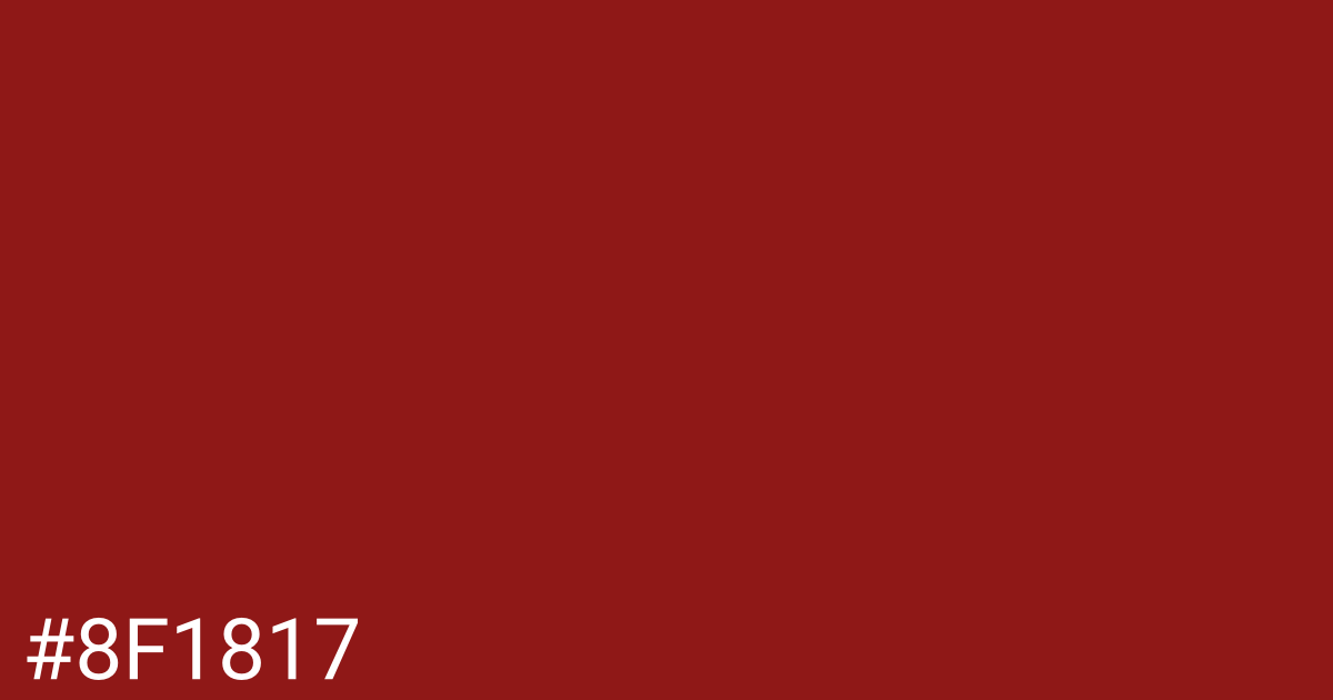 Hex color #8f1817 graphic