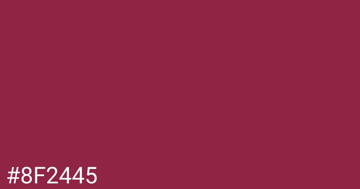 Hex color #8f2445 graphic