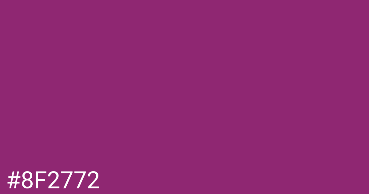 Hex color #8f2772 graphic