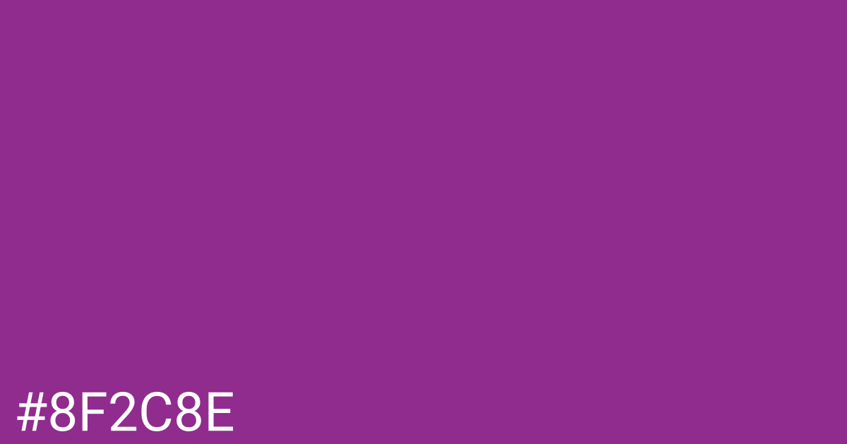 Hex color #8f2c8e graphic