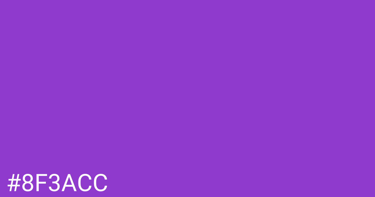 Hex color #8f3acc graphic