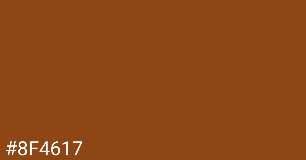 Hex color #8f4617 graphic