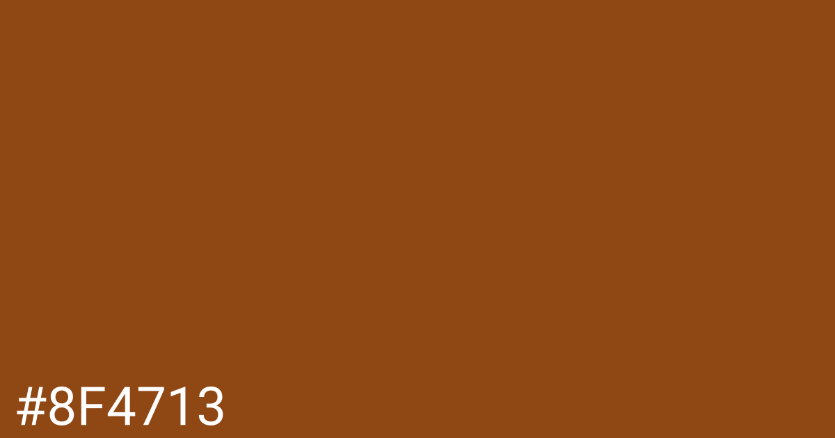 Hex color #8f4713 graphic