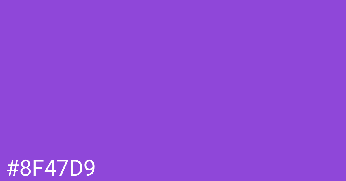 Hex color #8f47d9 graphic