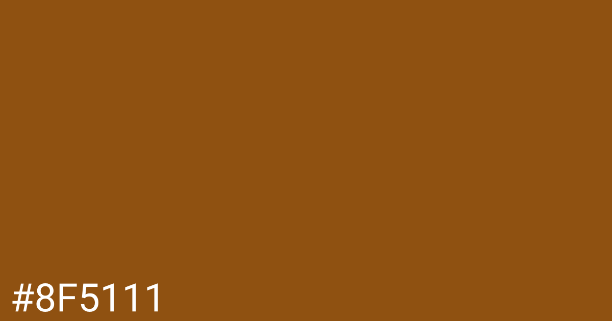 Hex color #8f5111 graphic