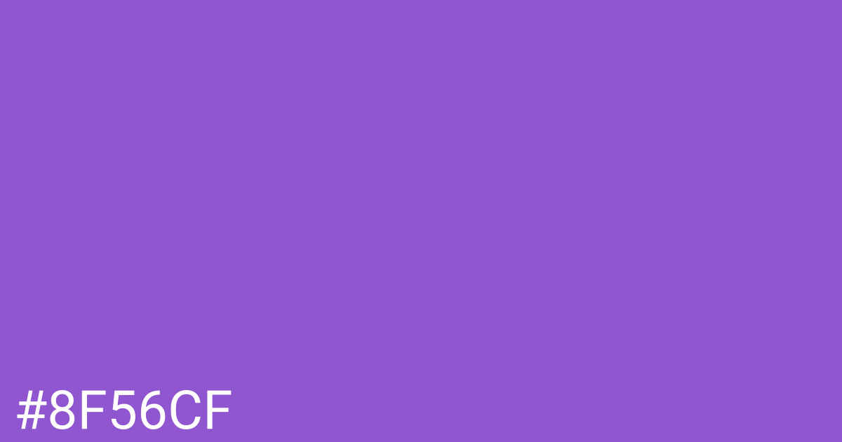 Hex color #8f56cf graphic