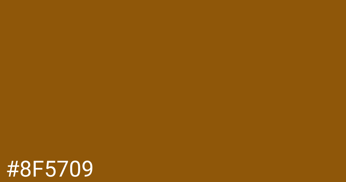 Hex color #8f5709 graphic