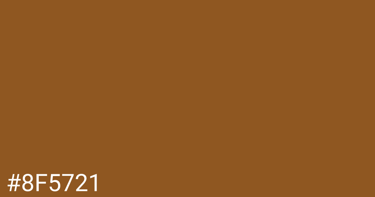 Hex color #8f5721 graphic